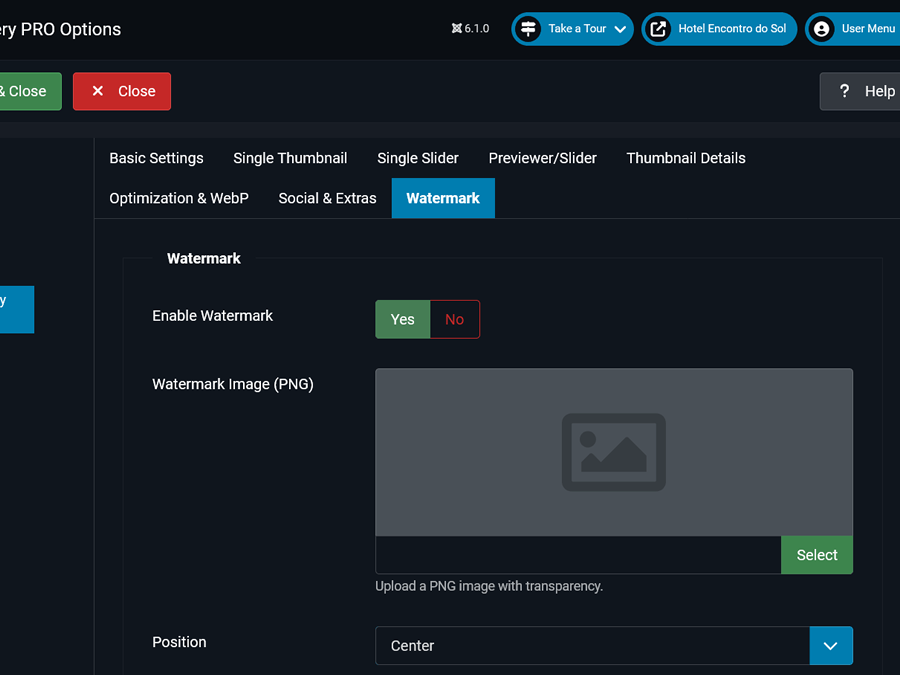 Watermark Settings 2